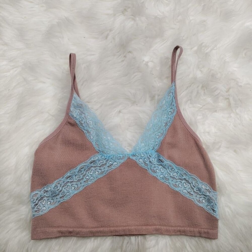 NWOT Urban Outfitters Out From Under Chrysalis Seamless Lace Trim Bralette Top M - Picture 2 of 7
